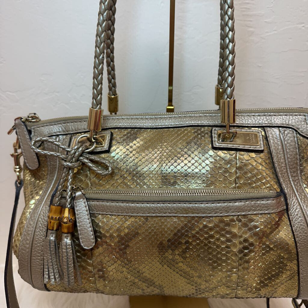 Bella Gold Python 2-Way Bag