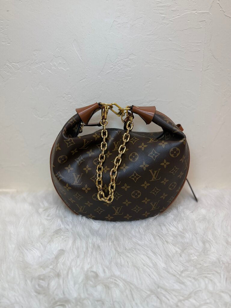 Louis Vuitton Brown Monogram Hobo Bag
