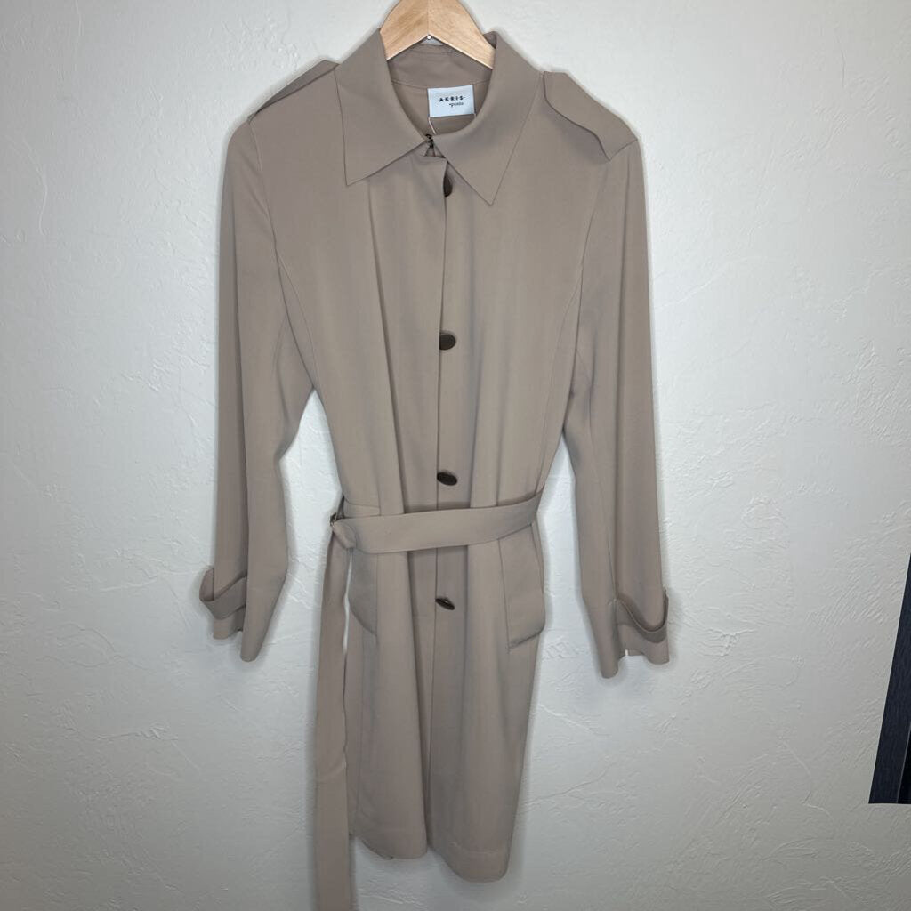 Akris Punto Beige Layered Trench Coat