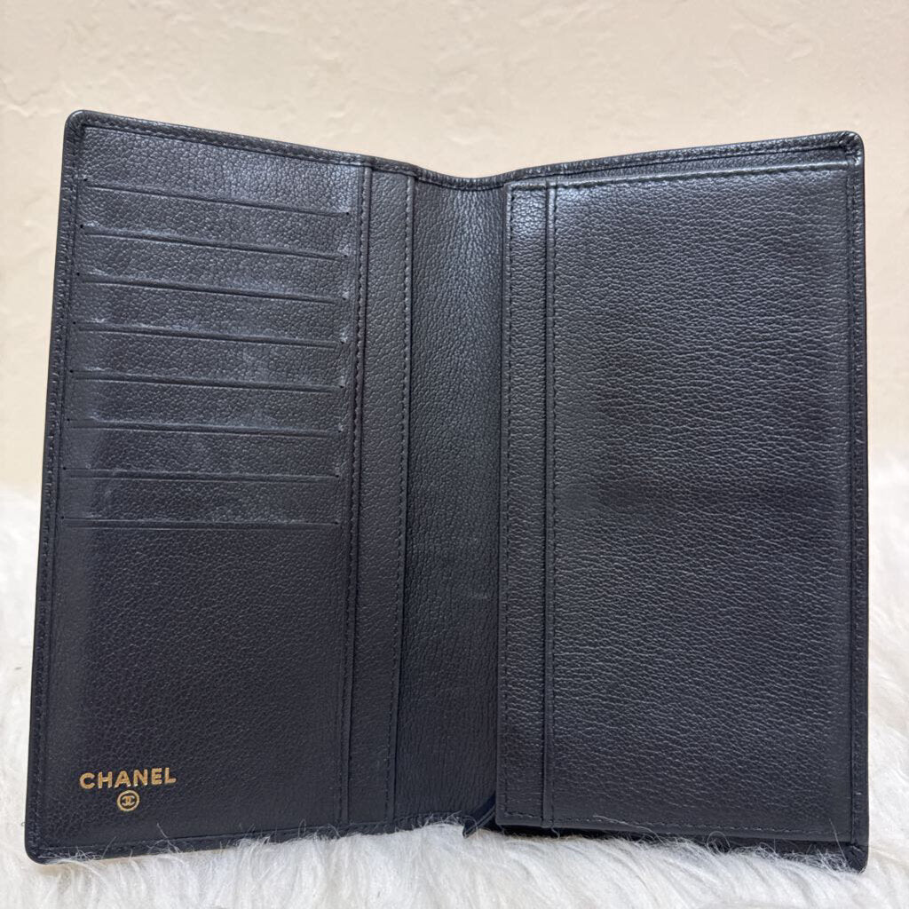 CC Gold Camelia Long Leather