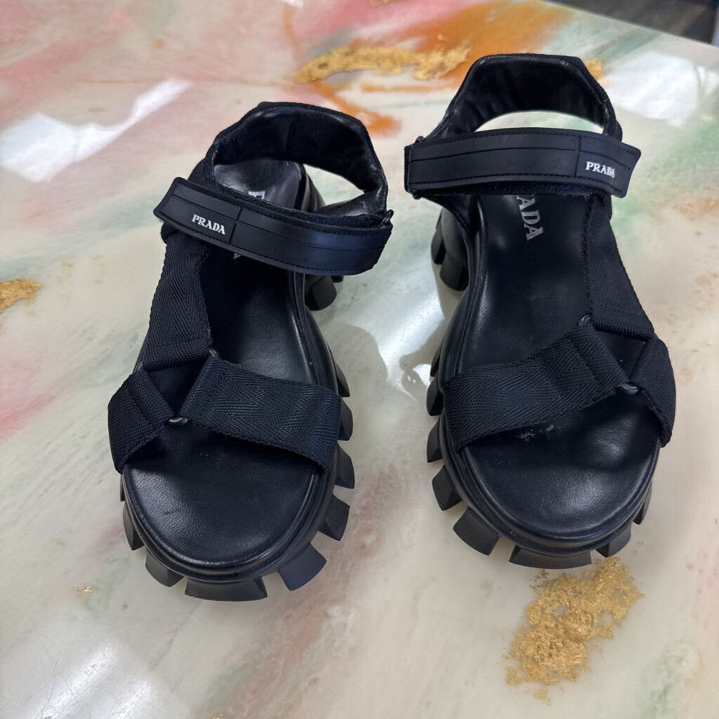 Prada Black Sandals