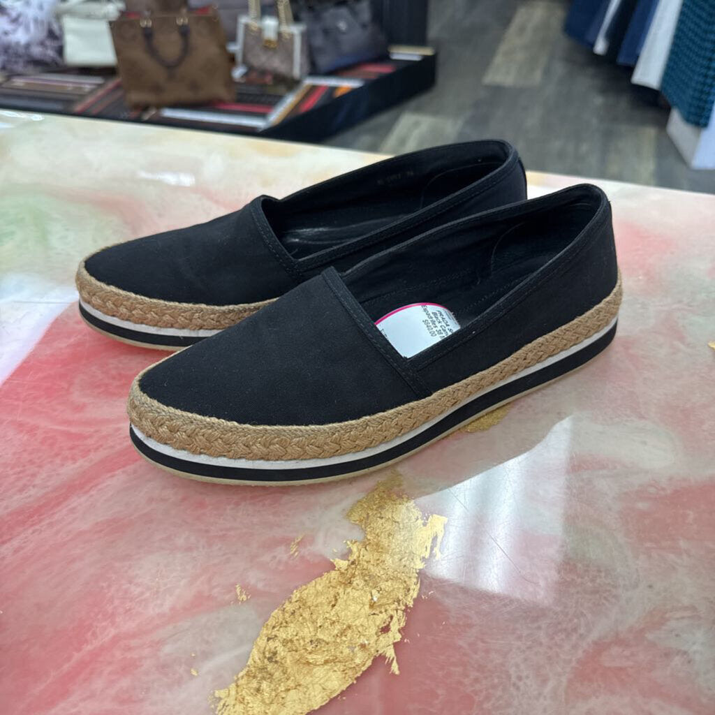 Black Canvas Espadrilles