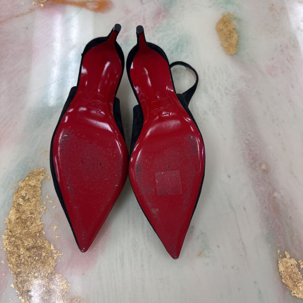 Black Slingback Stiletto Heels