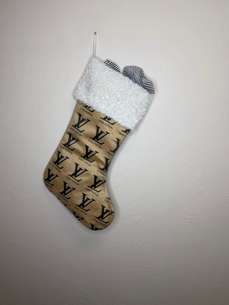 LV White Trim Stocking