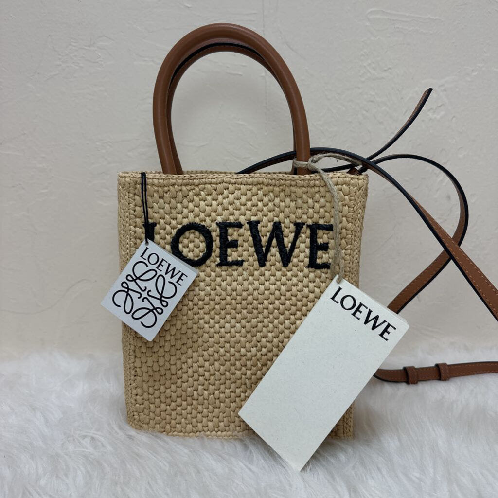 Raffia Tote Crossbody