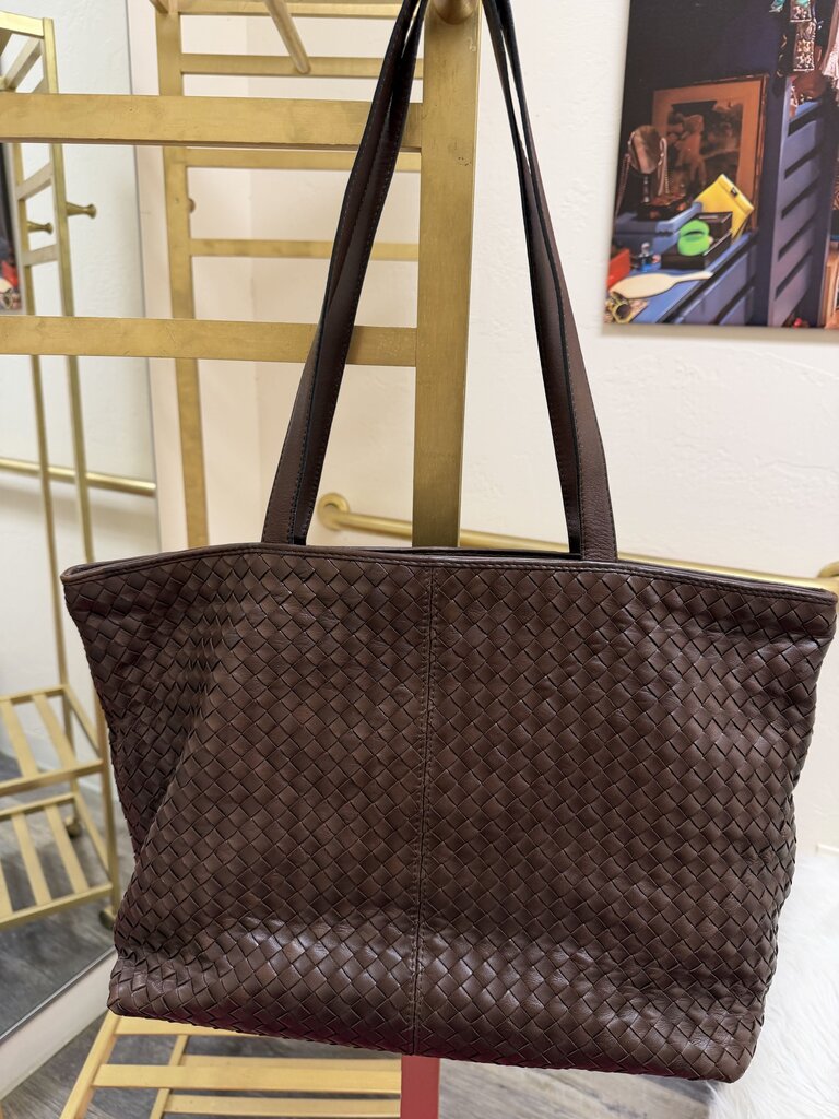 Intrecciato Leather Tote