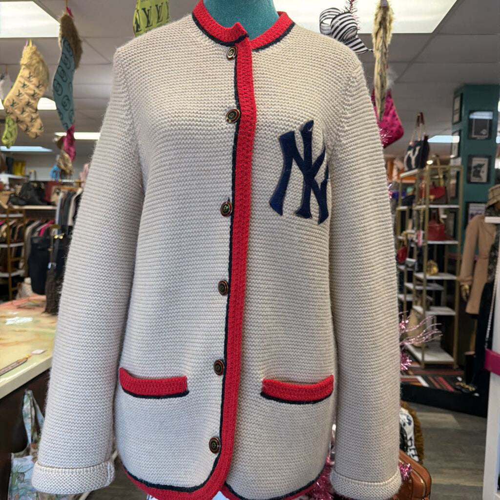 X NY Yankees LS Cardigan