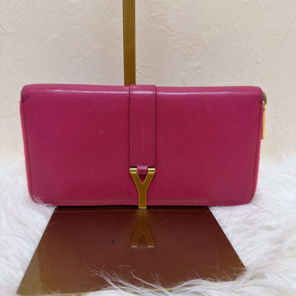 Pink Y Ligne Continental Flap Wallet