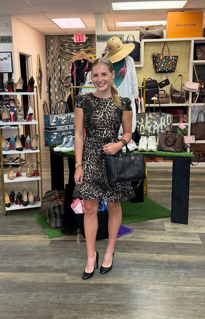 Leopard Print Casual Dress