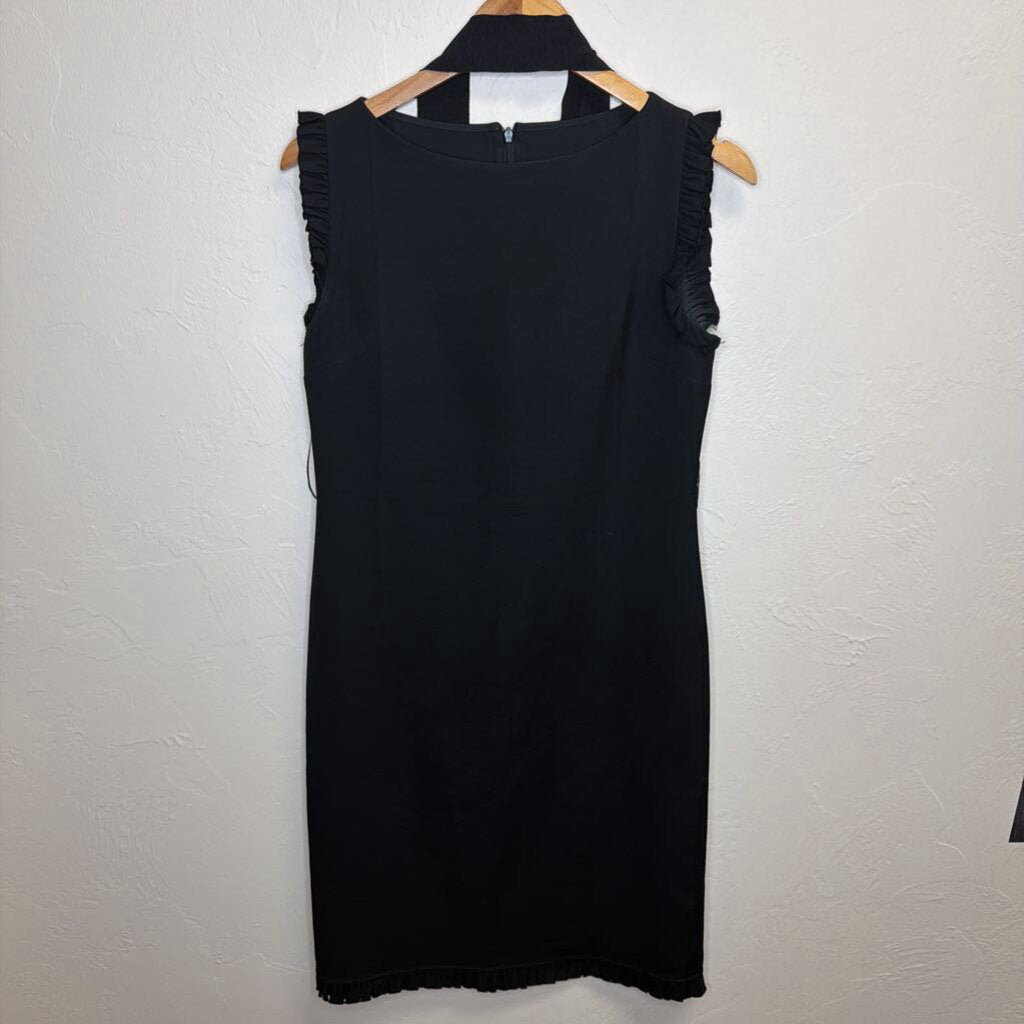 Mid-Length Dress with Ruffle Hem
