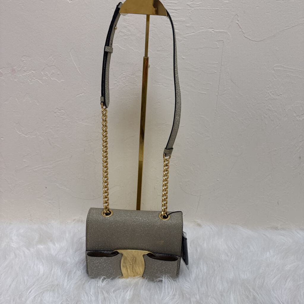 Gold Glitter Vara Rainbow Bag