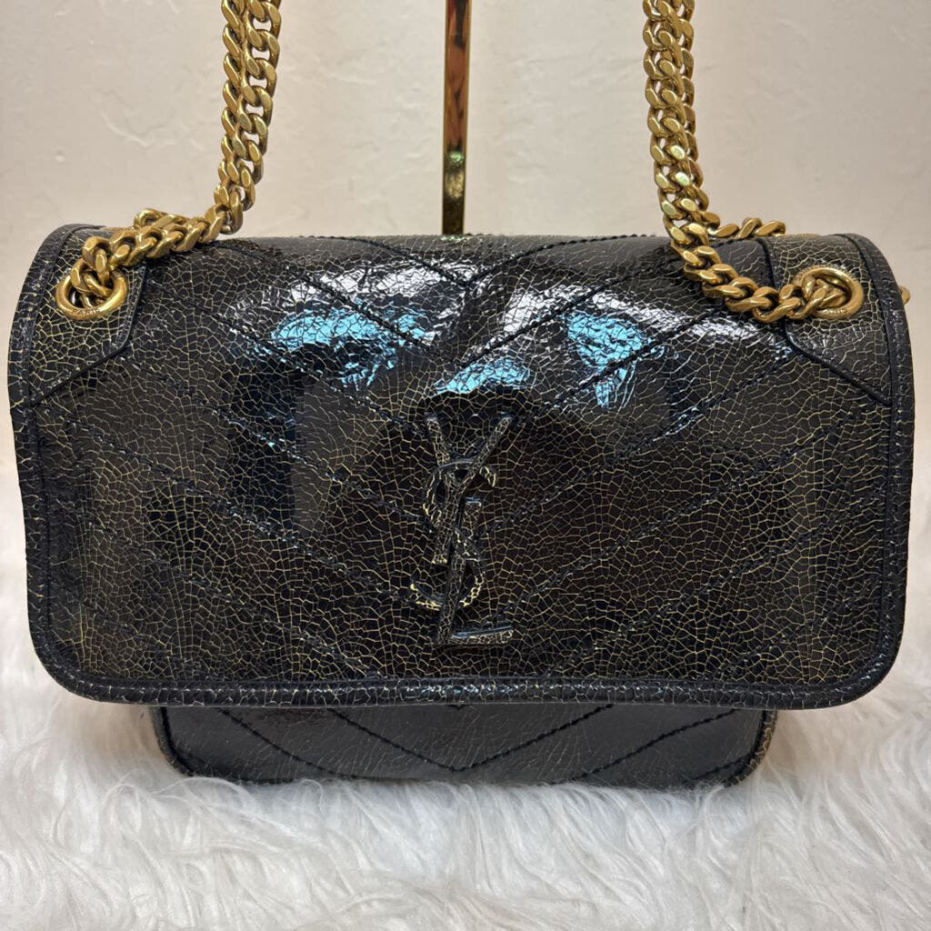 Niki Medium in Black Vintage Leather (Dustbag)