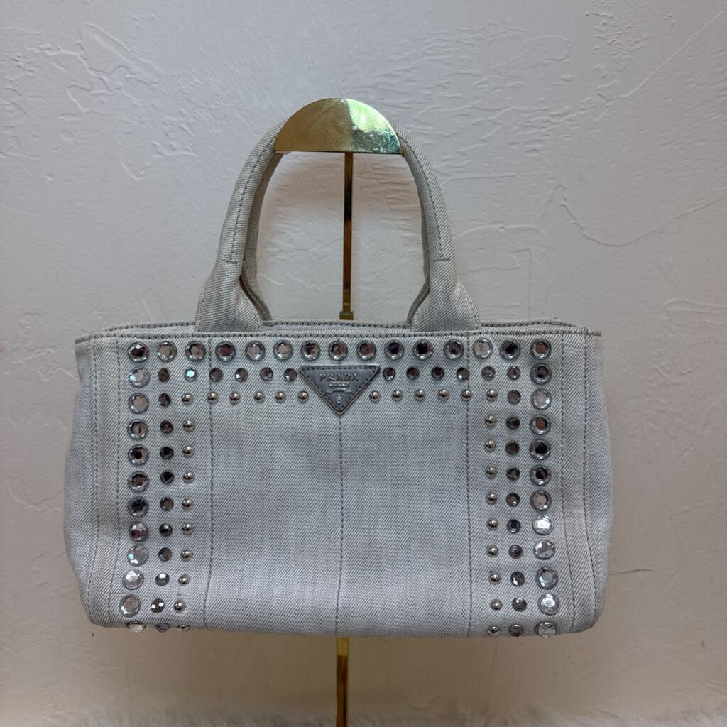 Canapa Bijou Studded Canvas Tote