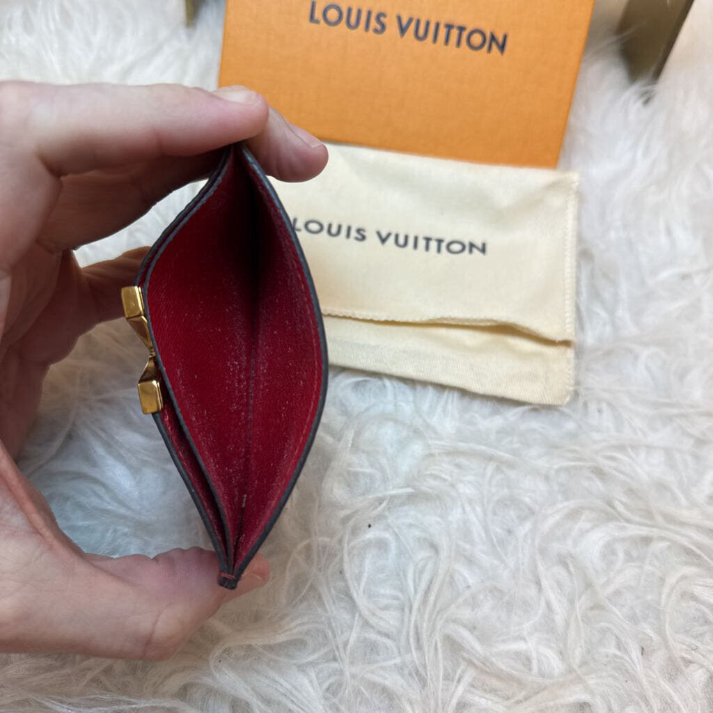 Kimono Card Holder with Golden V Motif (Box & Dust Bag)
