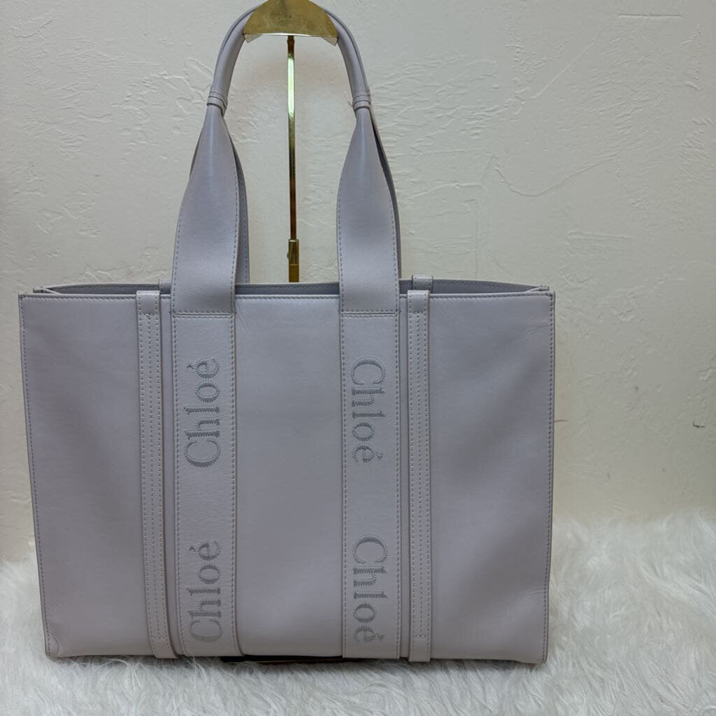 Large Woody Leather Tote