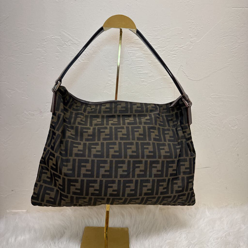 Zucca Canvas w/ Brown Leather Trim