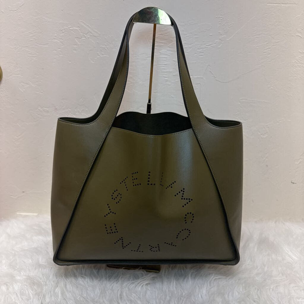 2025 Military Green Leather Tote NWT