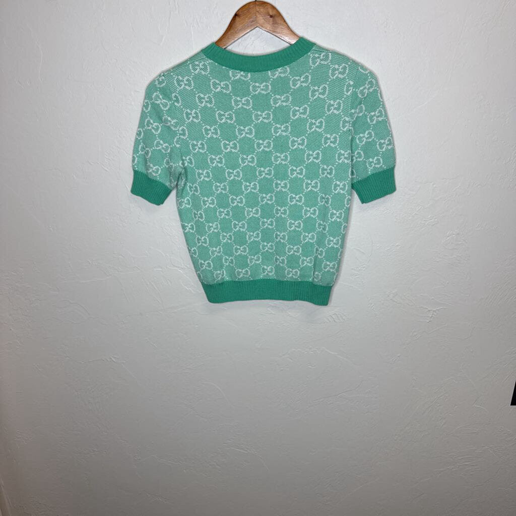 Gucci Mint Green Knit Top