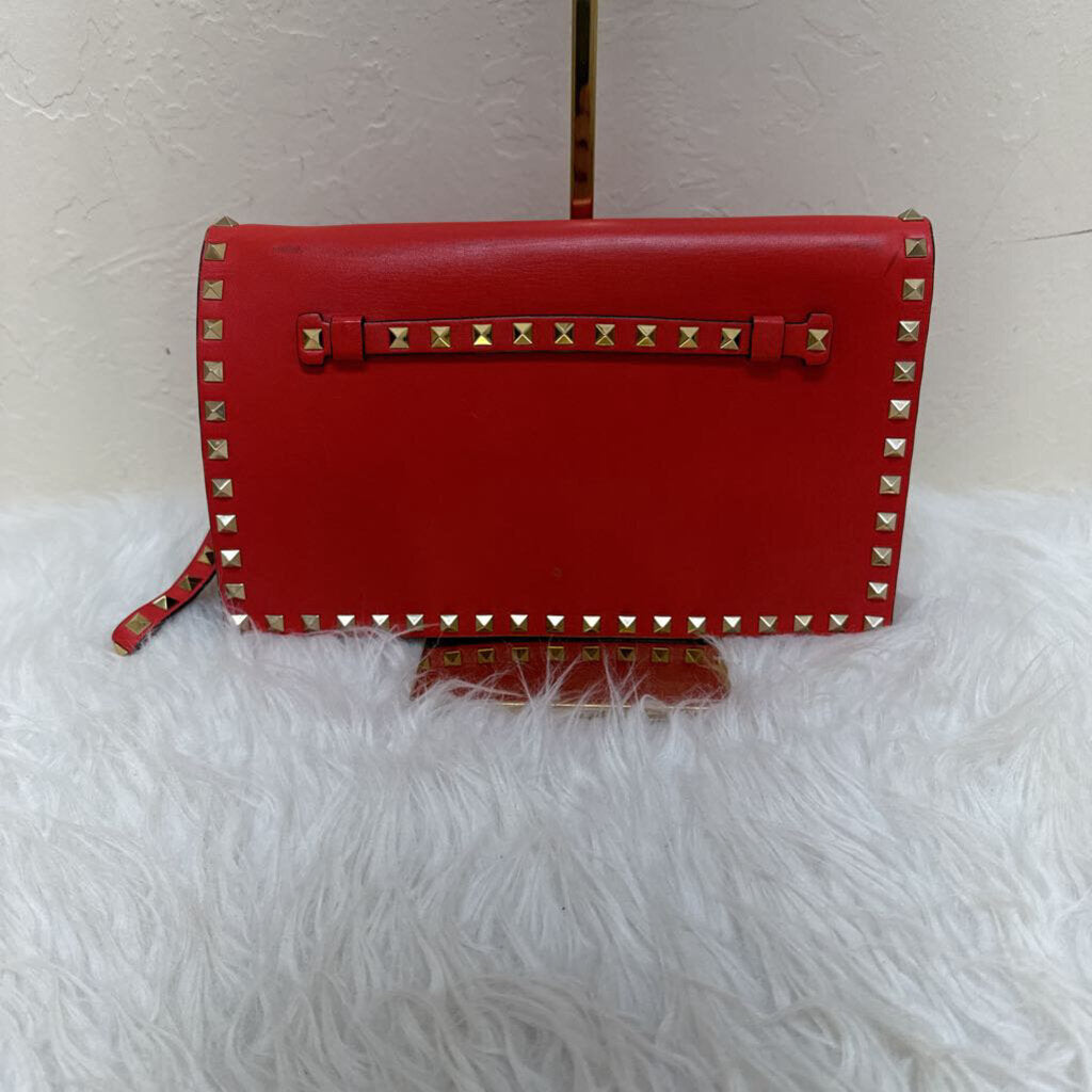 Nappa Rockstud Wristlet Clutch