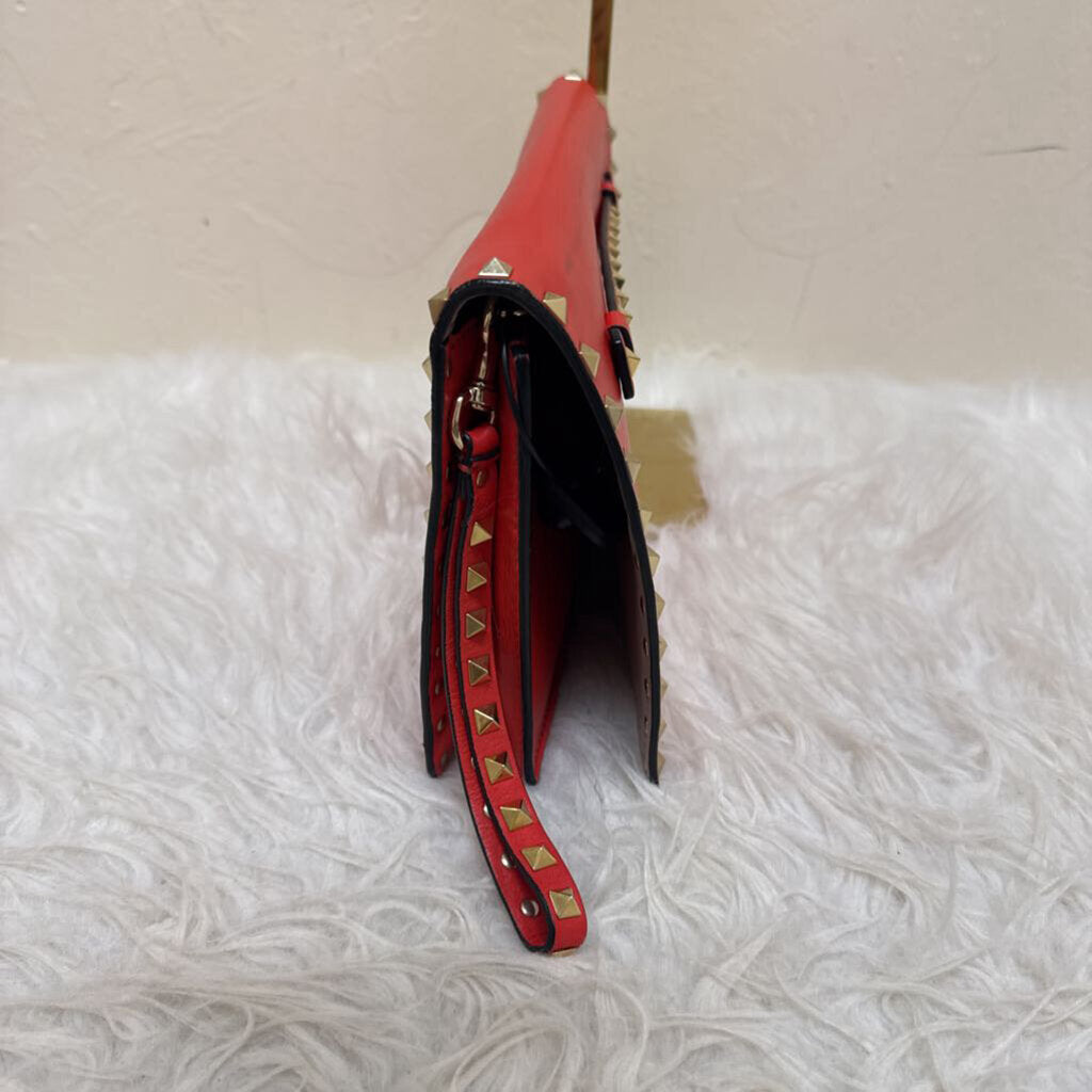 Nappa Rockstud Wristlet Clutch