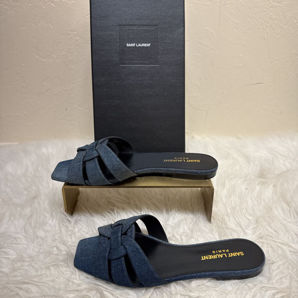 Tribute Denim Slides