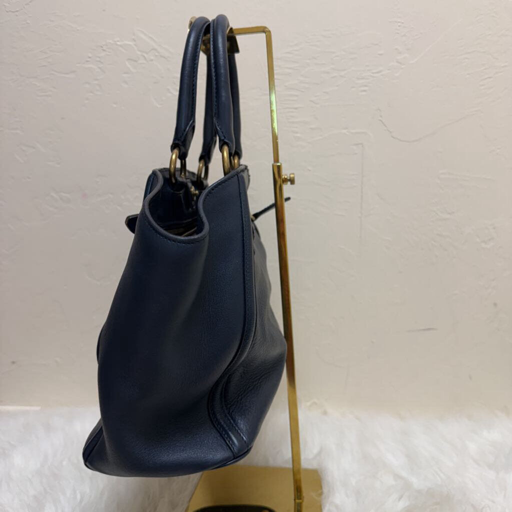 City Calf Lether Double Handle Shopping