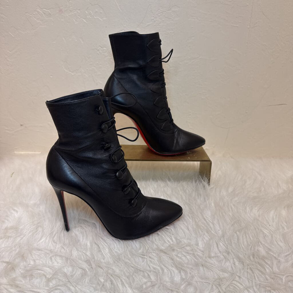 French Tutu Leather Booties