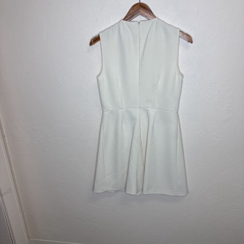 Sleeveless Sheath Dres w/ Gold Tone Buttons