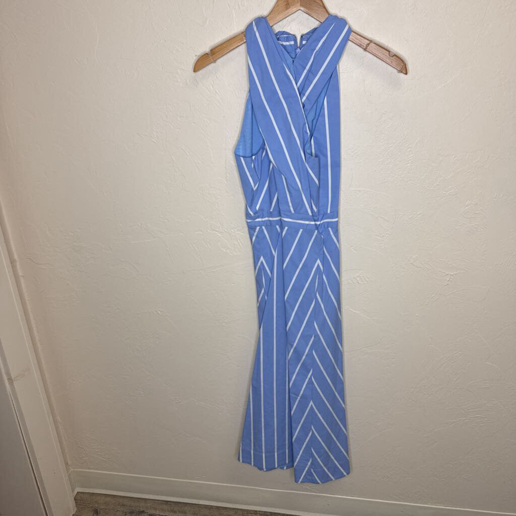 Sleeveless Poplin Striped Dress