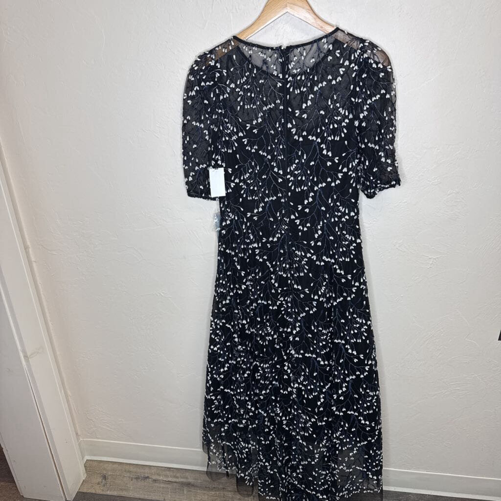 Black Formal Gown Assymetrical Hem NWT