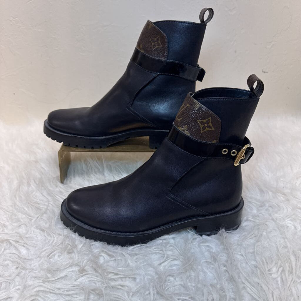 Black Monogram Discovery Calfskin Boots