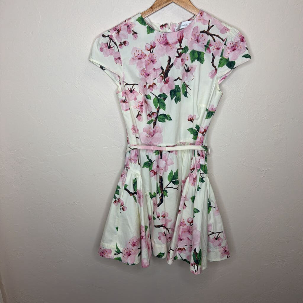Cherry Blossom S/S Belted Minidress