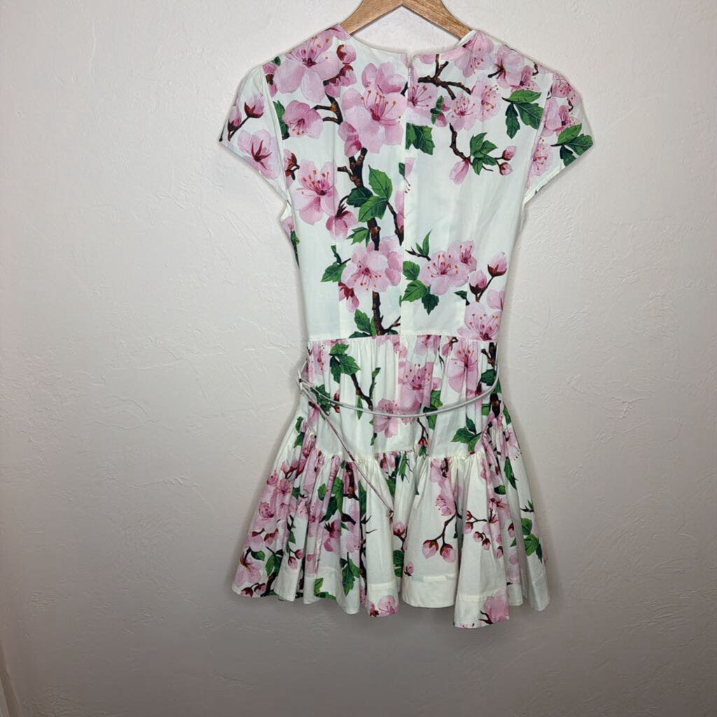 Cherry Blossom S/S Belted Minidress