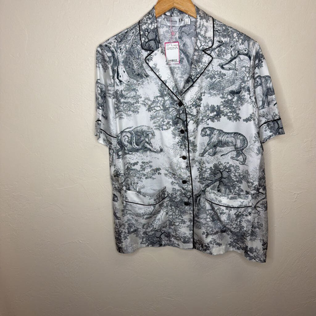 Silk Toile Pajama Set