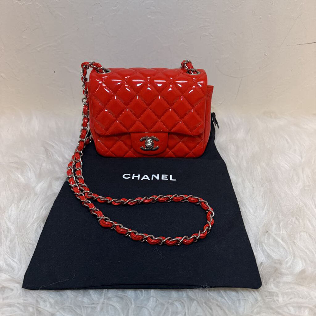Mini Classic Flap Bag in Patent Leather