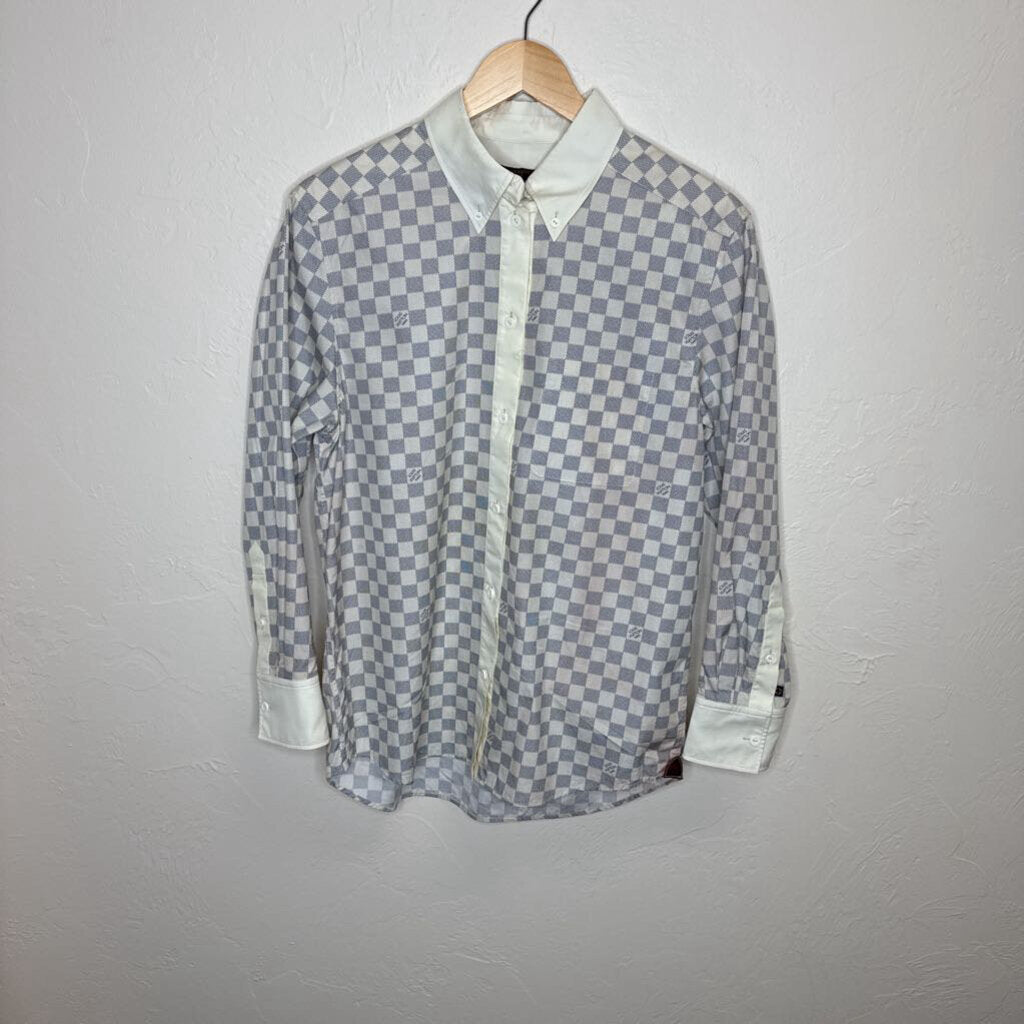 2021 Damier Azur Button Up Top