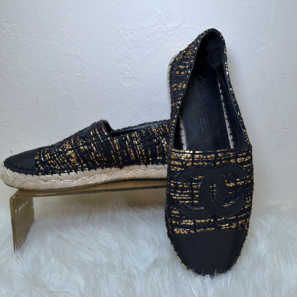 Tweed Metallic Espadrilles