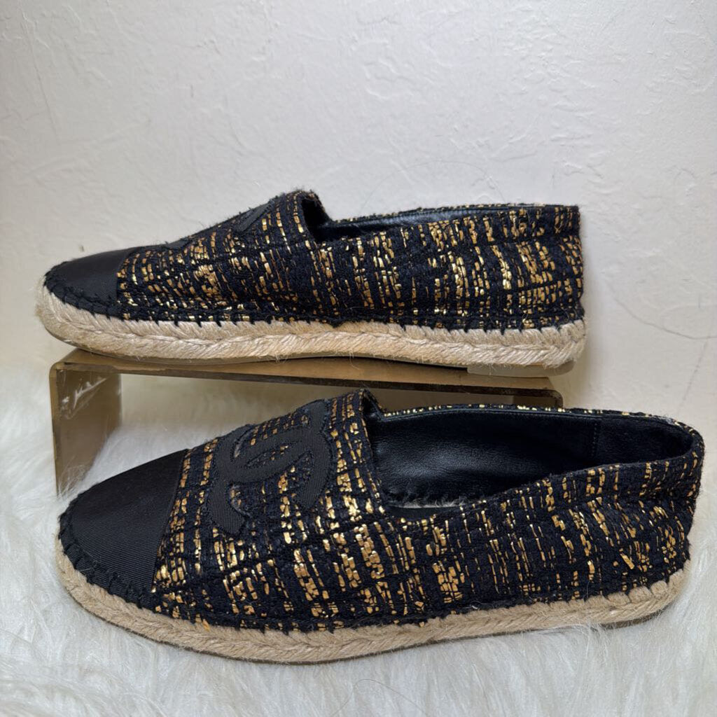 Tweed Metallic Espadrilles