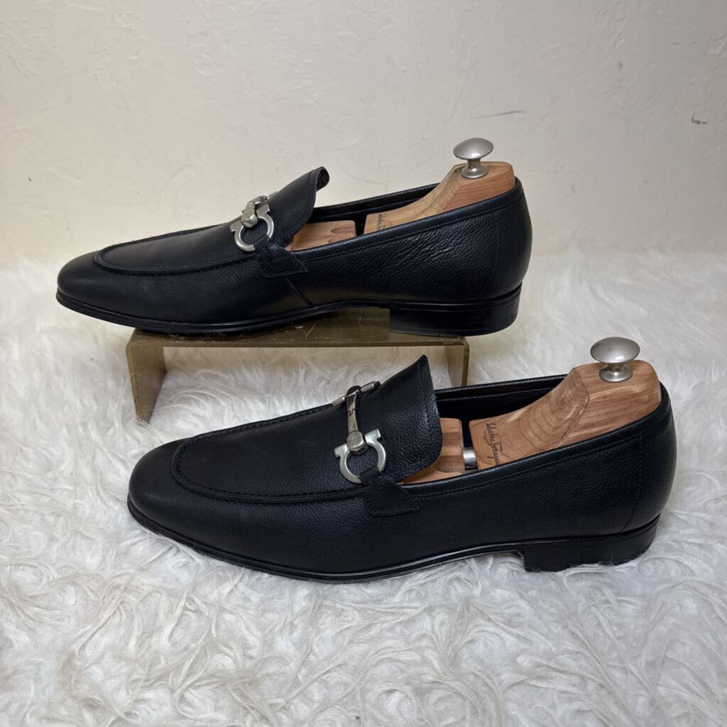 Flori 2 Mens Nero Pebble Leather Loafer