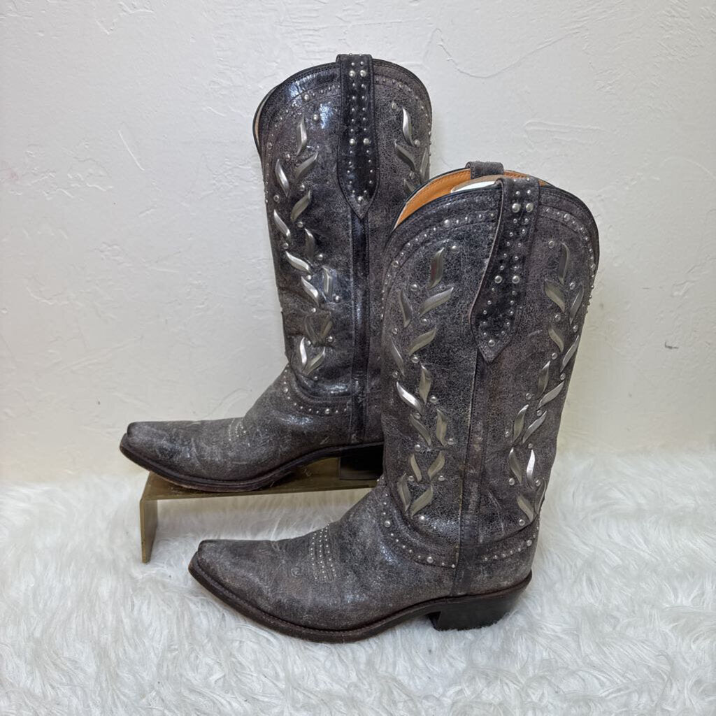 Dark Brown Distressed Leather