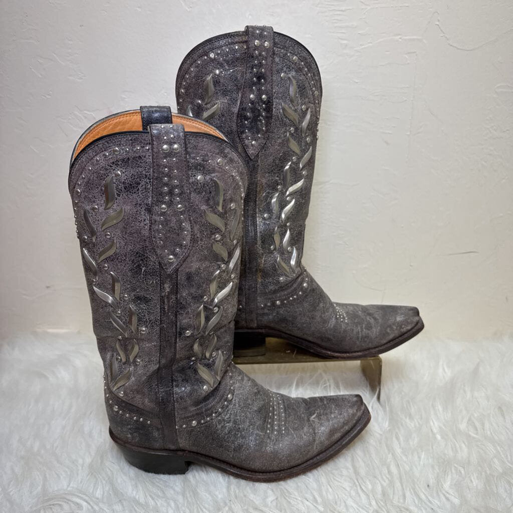Dark Brown Distressed Leather