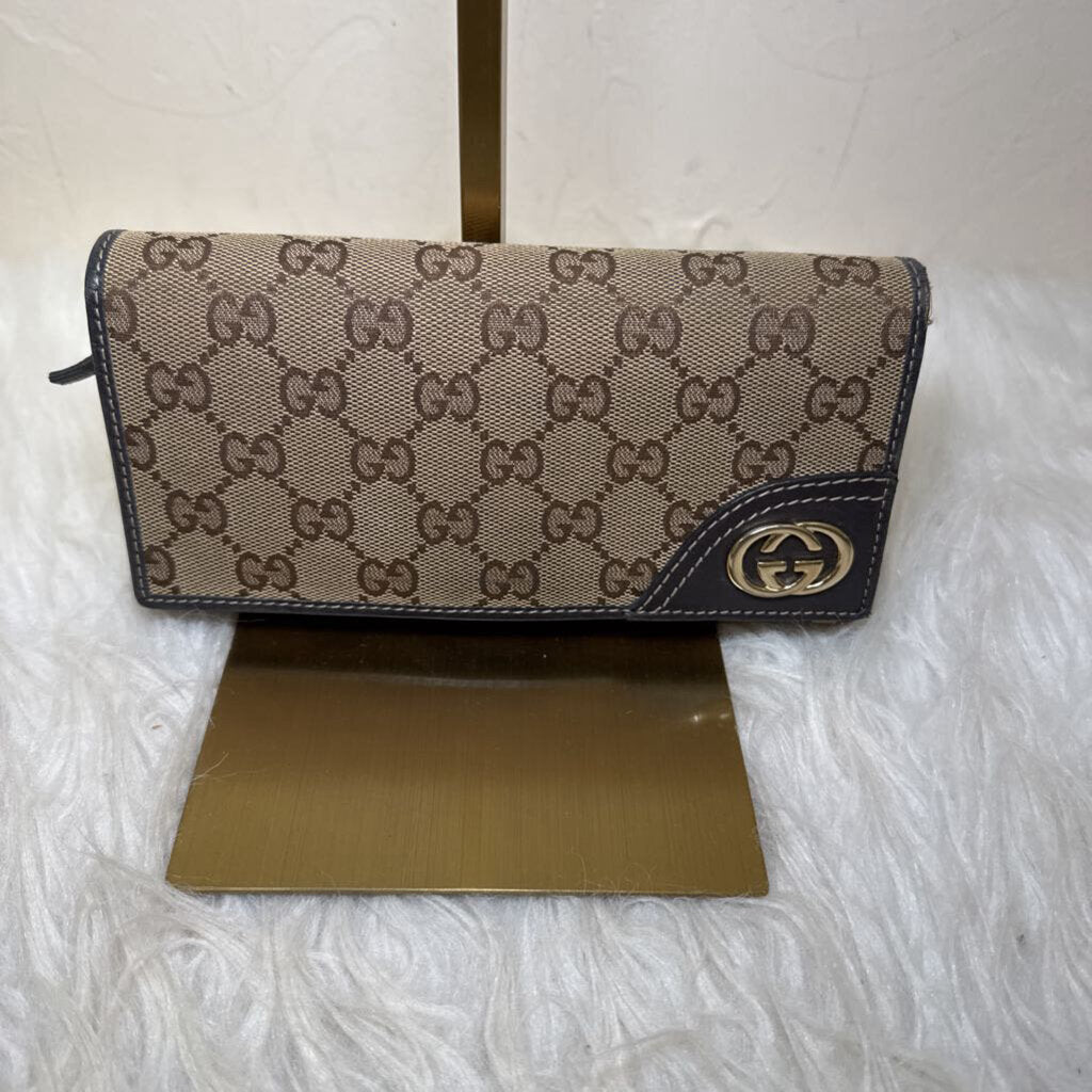 Britt Continental Wallet in GG Monogram Canvas