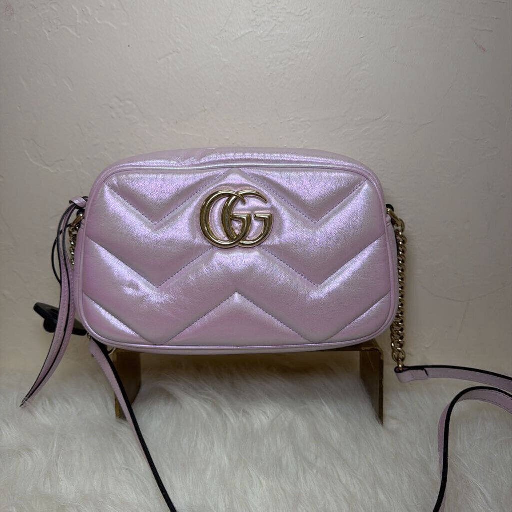 Escape Iridescent Nappa Chevron GG Marmont