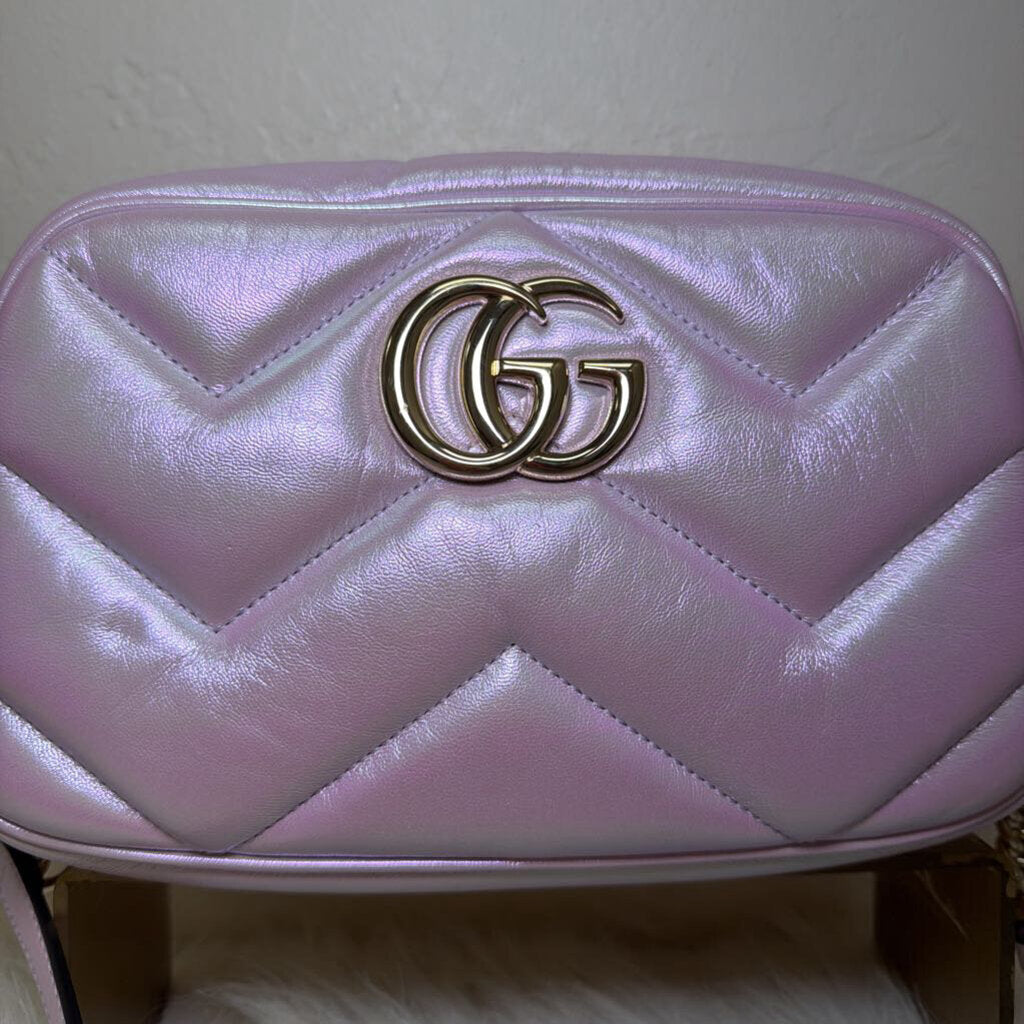 Escape Iridescent Nappa Chevron GG Marmont