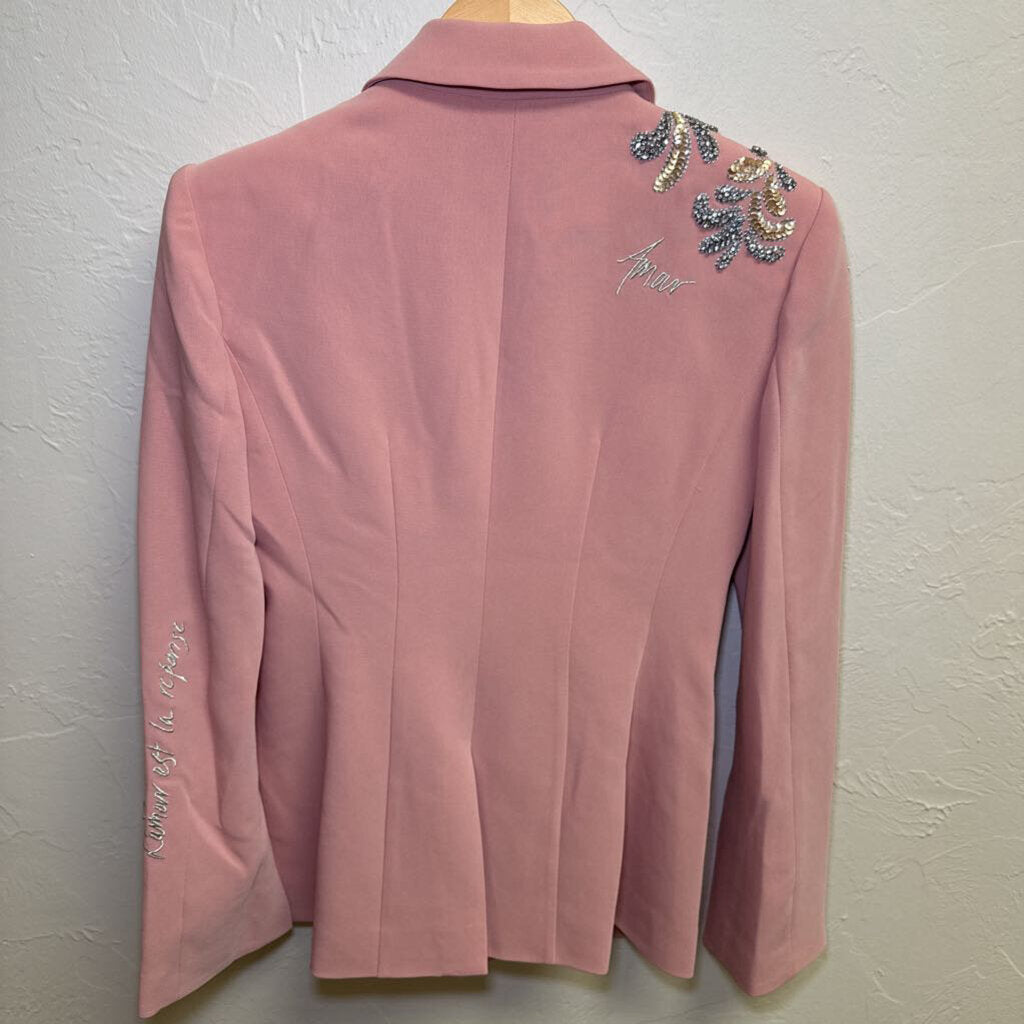 Crystal/Sequin Embellished Single Button