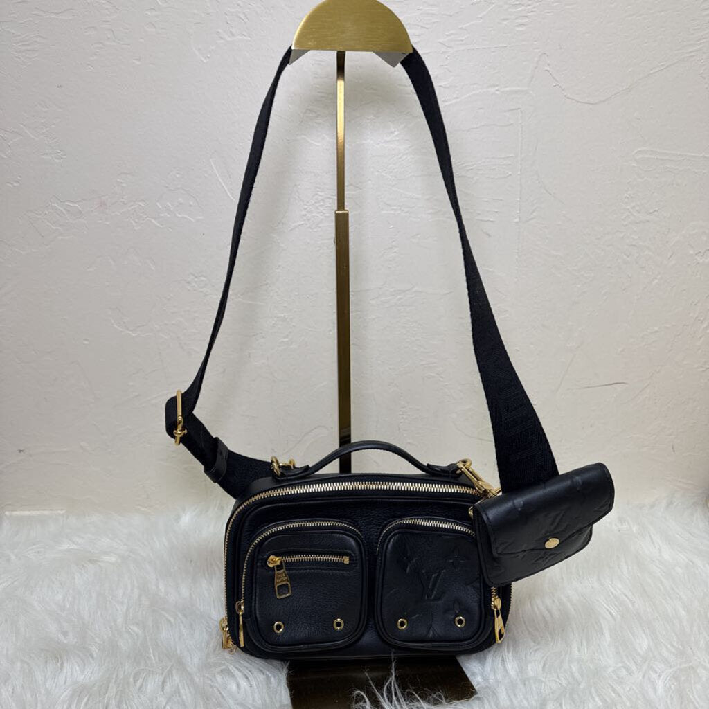 Black Monogram Empreinte Leather Utility Crossbody