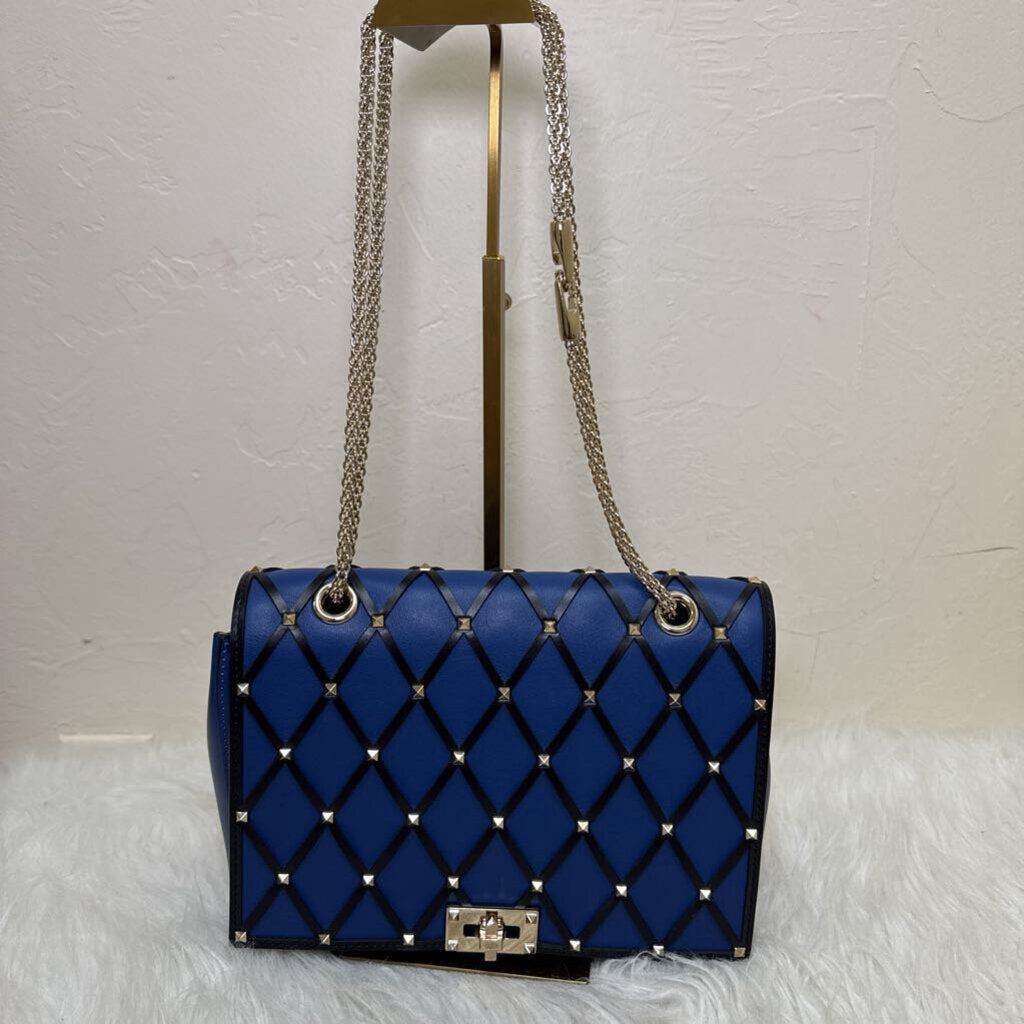 Rockstud Spike Beehive Quilted Leather
