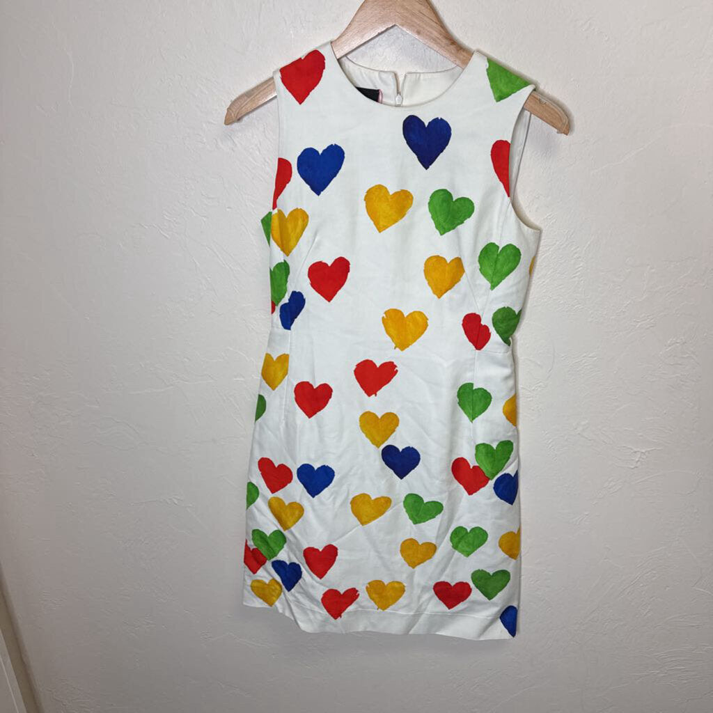 Heart Print Sheath Dress
