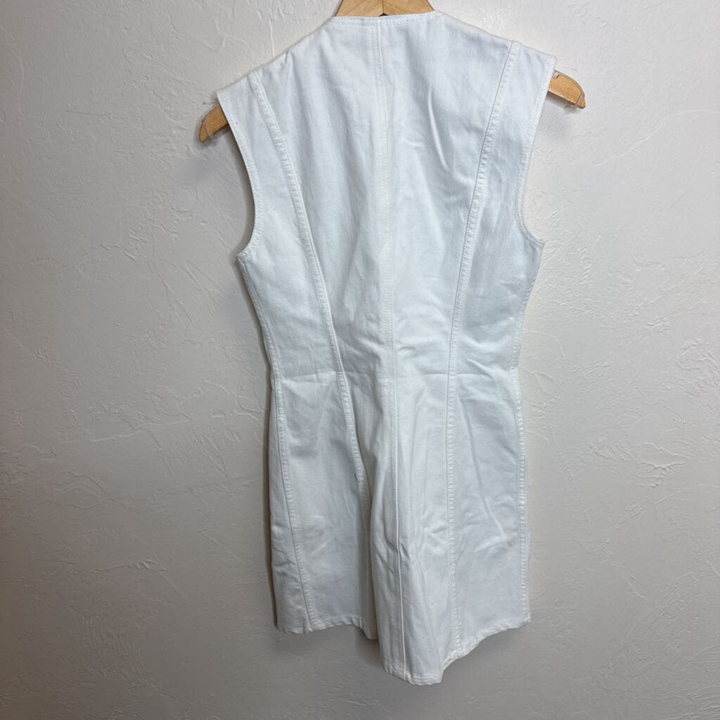 Padlock Denim Dress w/ Silver Padlock