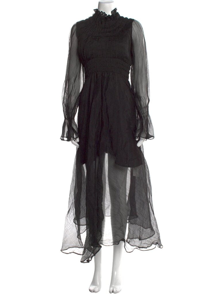 Black Long Cocktail Dress